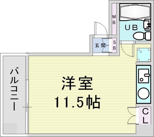 ロイヤルハイツ扇町の物件間取画像